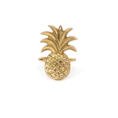 Rond de serviette Ananas - Doré