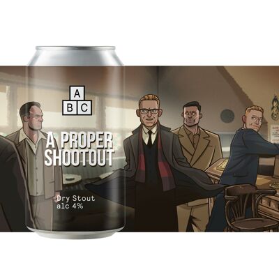 A Proper Shootout - 4% Dry Irish Stout