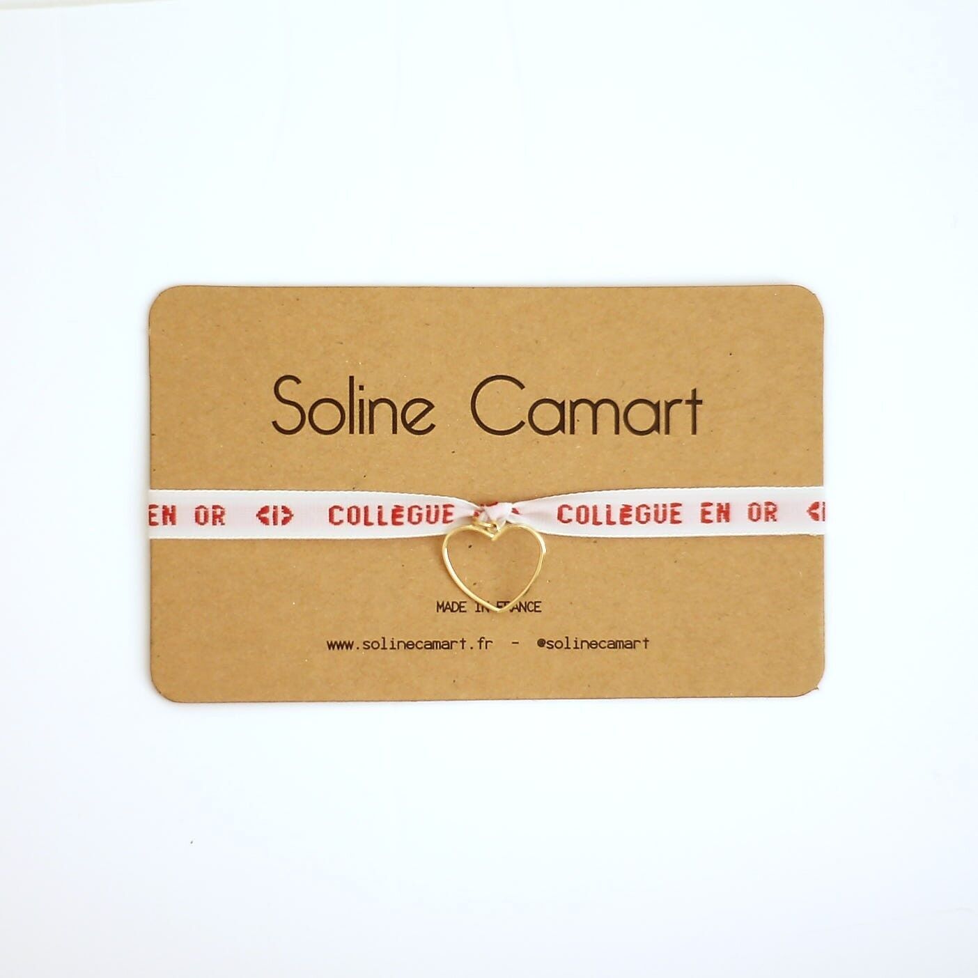 GOLDENER KOLLEGE - Rot - Goldenes Herz