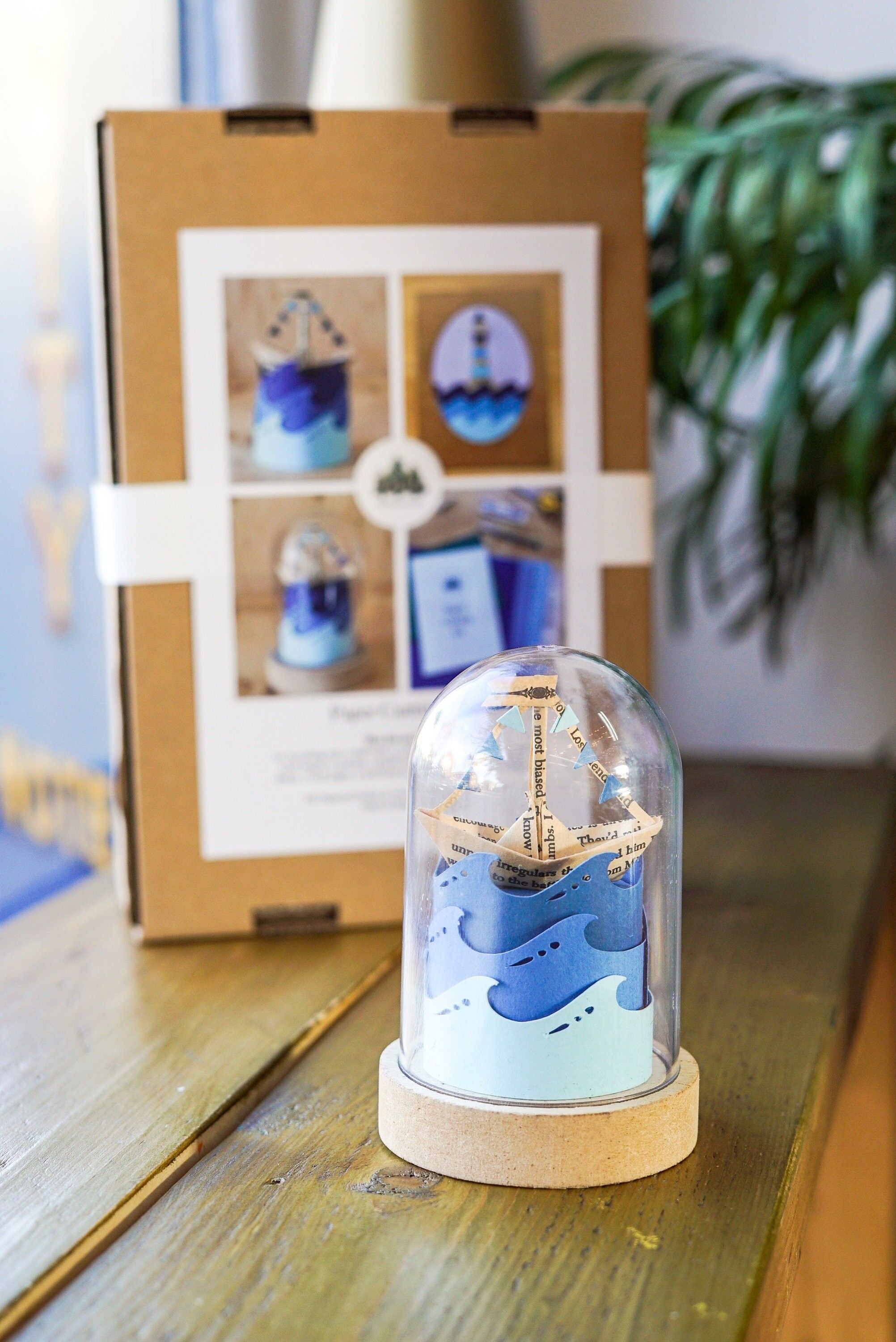 Kit artigianale in carta fai-da-te, kit artigianale in barca - senza attrezzi