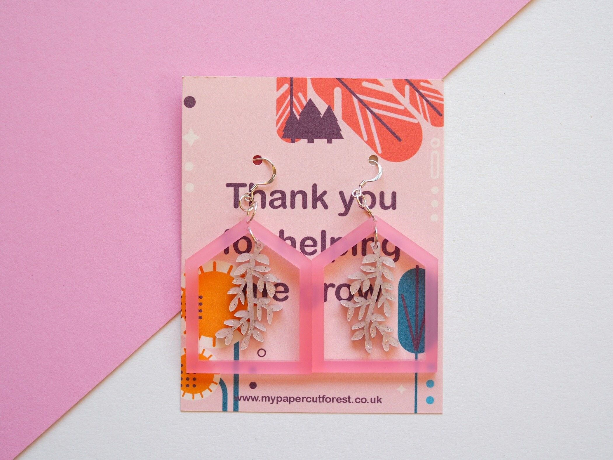 Geschenk des Lehrers, lila Acrylohrringe, Geschenk des Lehrassistenten.