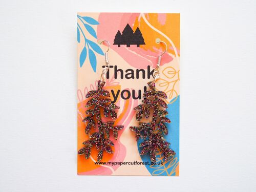 Thank you gift, acrylic dangle earring