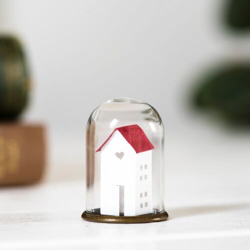 Paper miniature house ornament, paper art