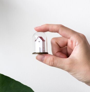 Ornement de maison miniature en papier, art du papier 3