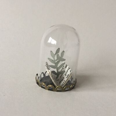 Libro in miniatura con arte della carta vegetale, collana botanica