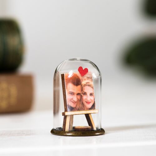 Anniversary portrait miniature ornament, personalised photo gift