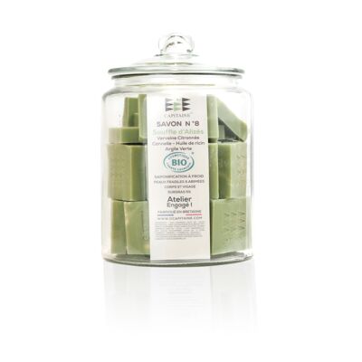 Jar of 30 organic soaps - 30 x 100g