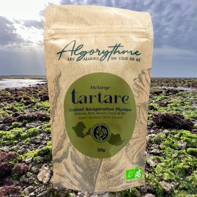 Tartar mix 30g (Wakame, lattuga, Aonori, Nori) - Fiocchi di alghe biologiche eccezionali disidratate