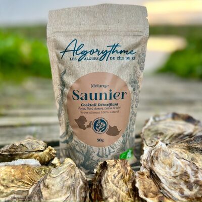 Saunier mix 30g (Fucus, Aonori, Nori, Lettuce) - Exceptional dehydrated organic seaweed