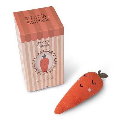 Rattle Carol the Carrot in gift box