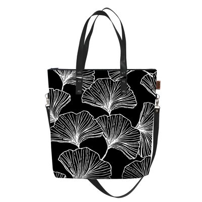 Borsa A Tracolla Gingko In Canvas Linea Maxa Bertoni