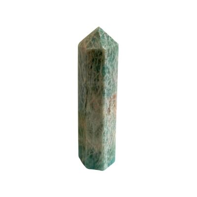 Obelisco Torre Amazonite Cristallo, 10x2x2cm