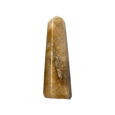 Obelisk Tower Yellow Aventurine Crystal, 10x2x2cm