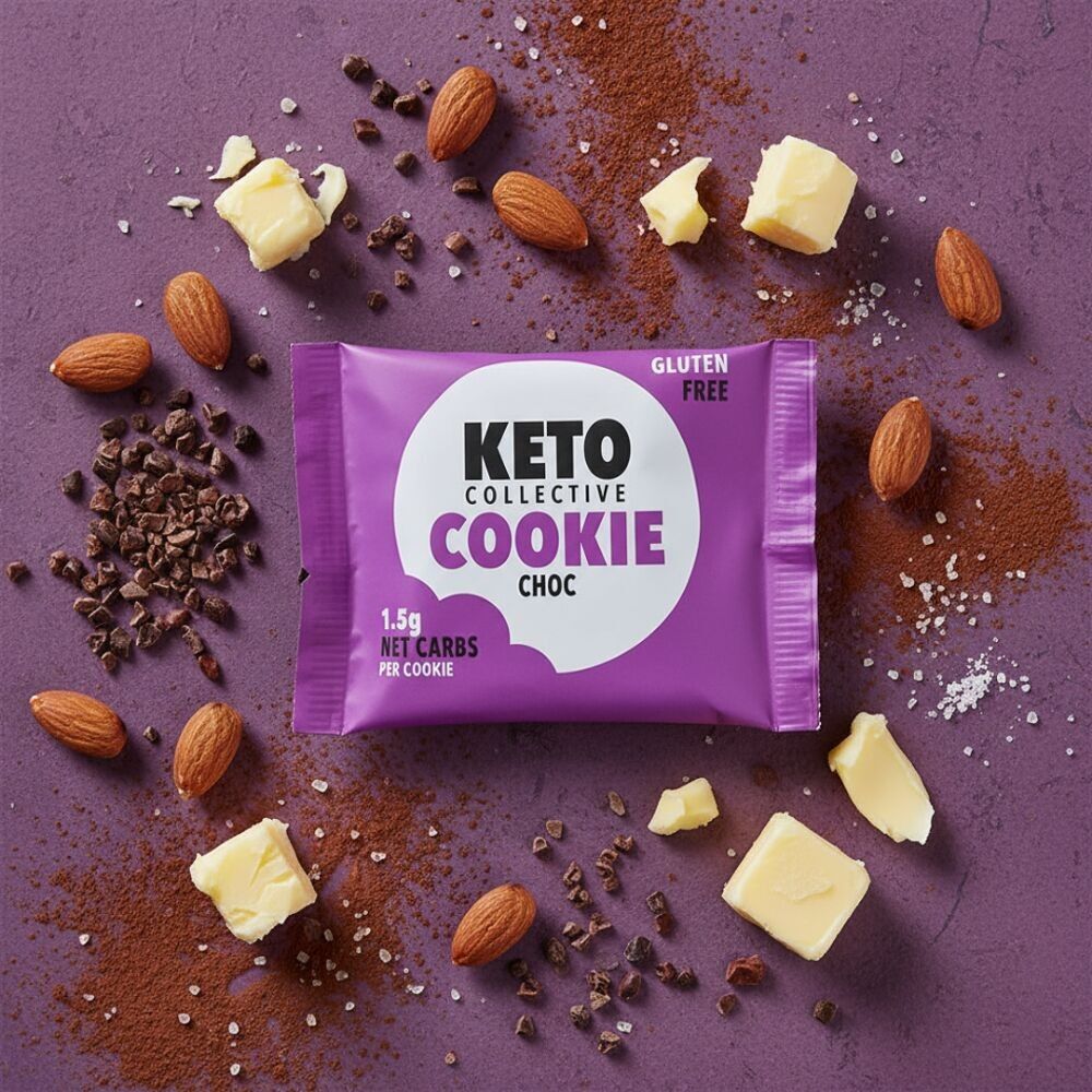 BISCOTTI KETO - CIOCCOLATO 1.5 g di CARBOIDRATI NETTI - 12 x 30 g di BISCOTTI