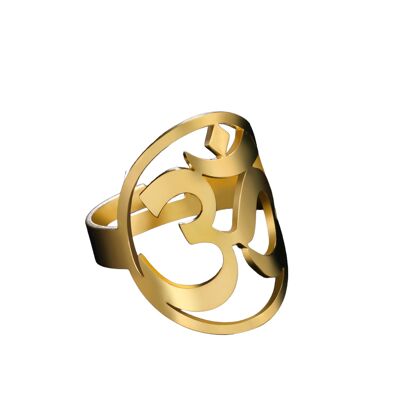 Anillo ajustable OM dorado