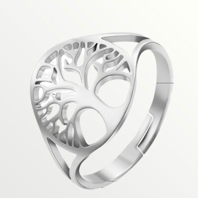Tree of life ring Silver