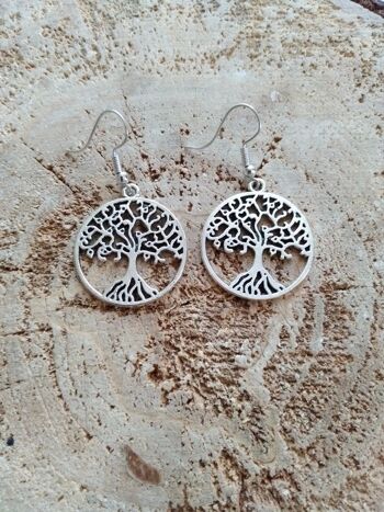 Boucles d'oreilles arbre de vie 1