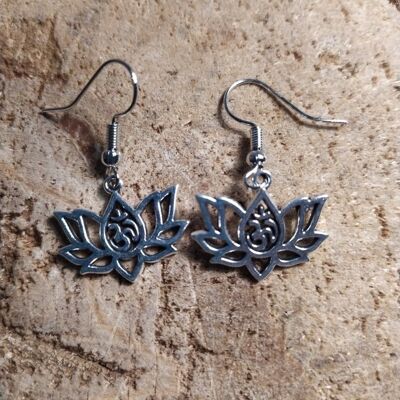 Boucles d'oreilles fleur de lotus