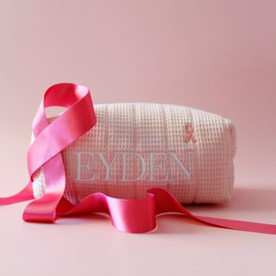 Eco-designed toiletry bag - Pink October edition