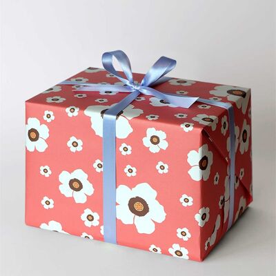 Papel de regalo Flores Grandes