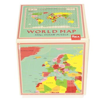 Puzzle (300 pièces) - Carte du monde 2