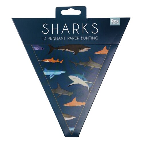 SHARKS PAPER BUNTING