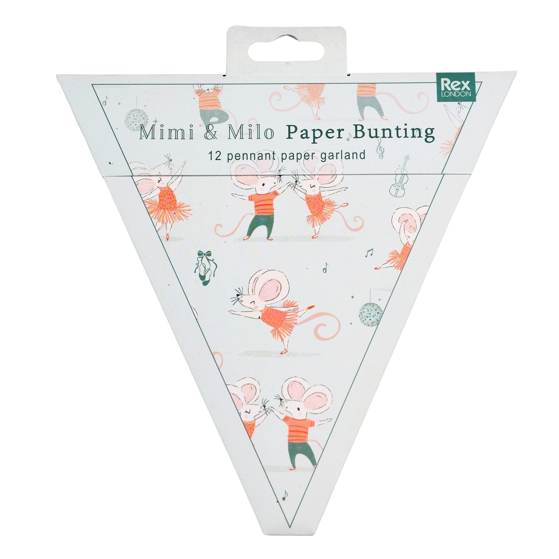 Paper bunting (3 metres) - Mimi and Milo