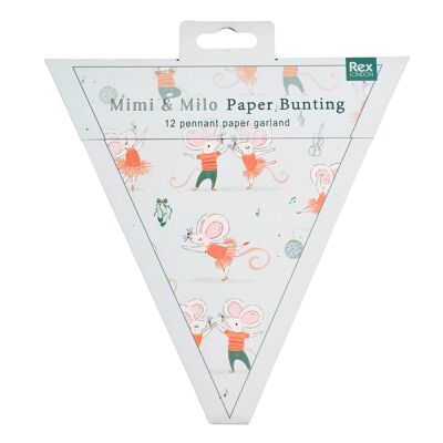MIMI AND MILO PAPER BUNTING