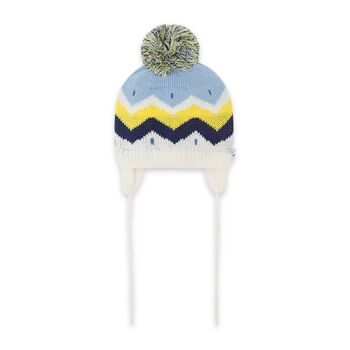 Bonnet Tricot Bleu Pompon Garçon It'S Cold - 11310111 1