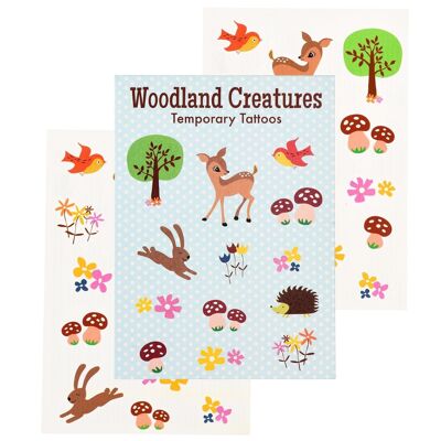 Temporary tattoos - Woodland Creatures