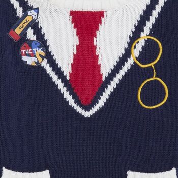 Pull tricot uniforme school of arts garçon bleu - 11290139 3