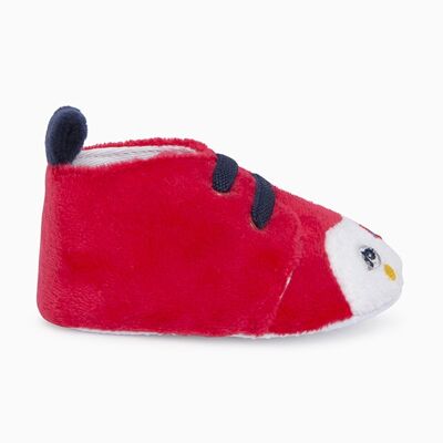 Zapatitos tundosados cordones niña rojos puffin - 11290036