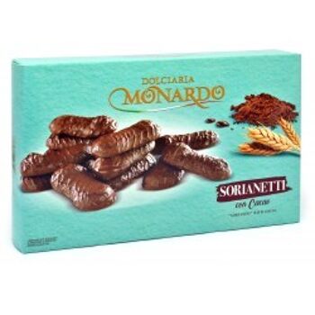 Biscuits Sorianetti Monardo enrobés de chocolat