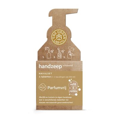 Refill set hand soap tablets - Perfume free