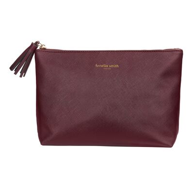 Toiletry bag Burgundy made of vegan leather