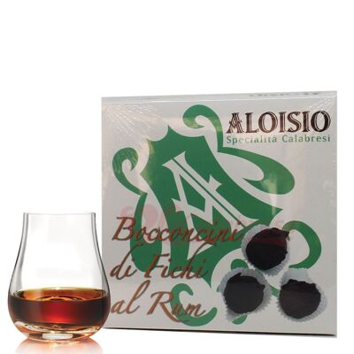 Chunks of figs in rum covered with Aloisio chocolate