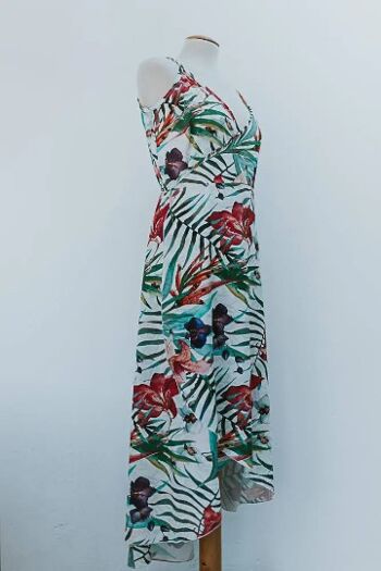 Robe portefeuille Robe d'été robe longue imprimé fleuri robe fleurie 3