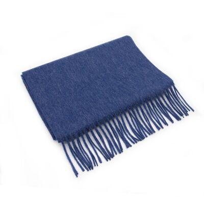 Biellese Wool Scarf - navy