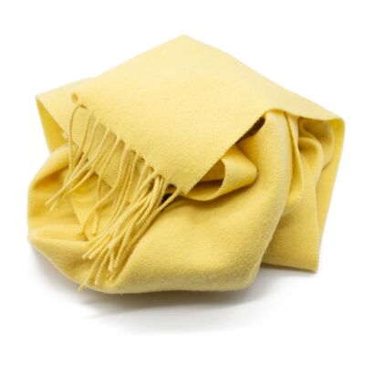 Biellese Wool Scarf - yellow