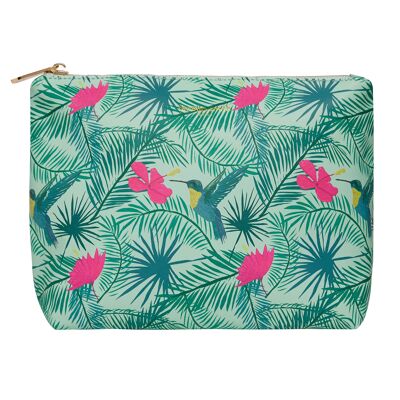 Beauty case Colibrì in pelle vegana