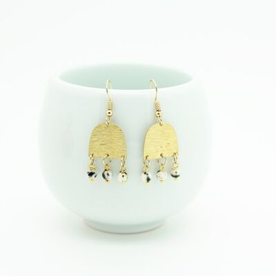 "Oriental chic" jasper earrings