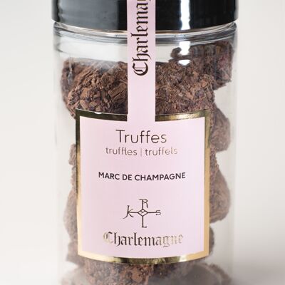 Truffles with marc de champagne