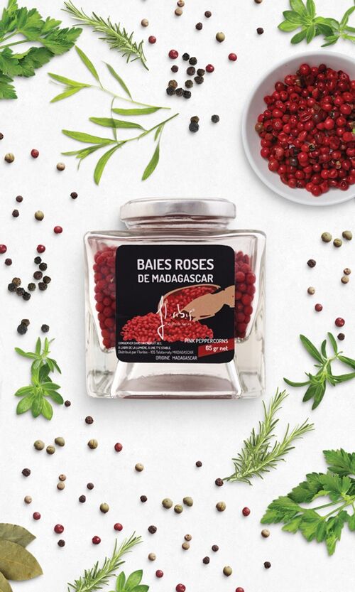 Baies roses pot empilable 65 gr