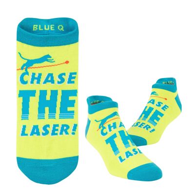 Chase the Laser Sneaker Socks S/M