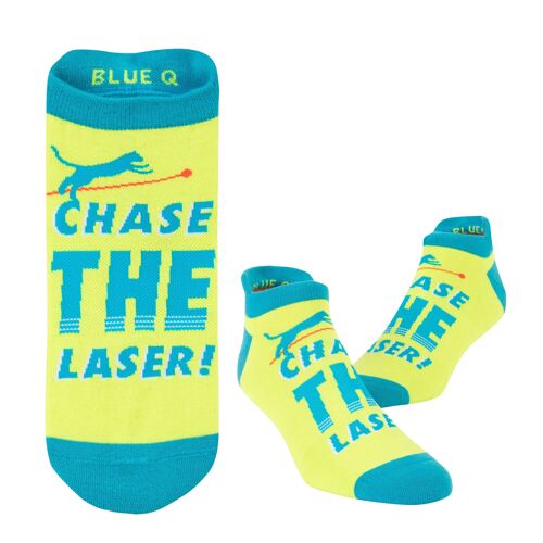 Chase the Laser Sneaker Socks L/XL