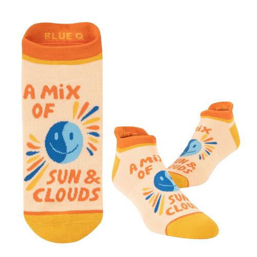 Sun & Clouds Sneaker Socks S/M