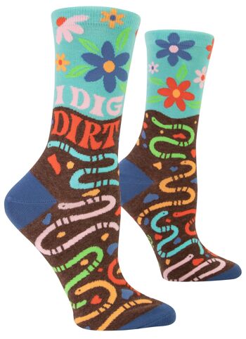 Chaussettes I Dig Dirt Crew