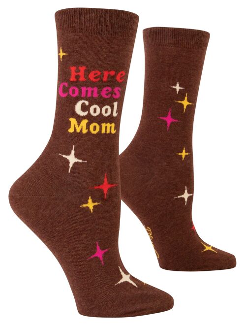 Here Comes Cool Mom Crew Socks