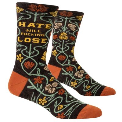 Hate Will Fucking Lose Men's Socks