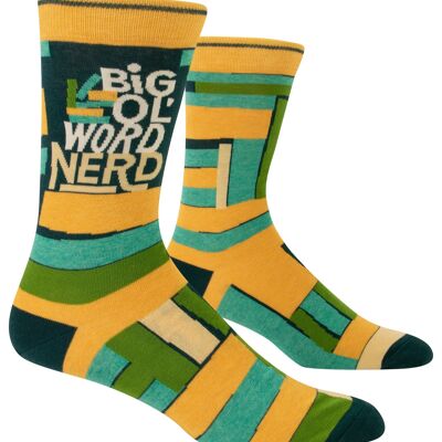 Chaussettes Big 'Ol World Nerd pour hommes